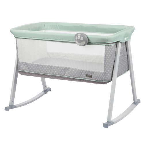 Monbebe Whisper 3 in 1 Rocking Baby Bassinet and Play Yard with Rocking Mode, Stardust