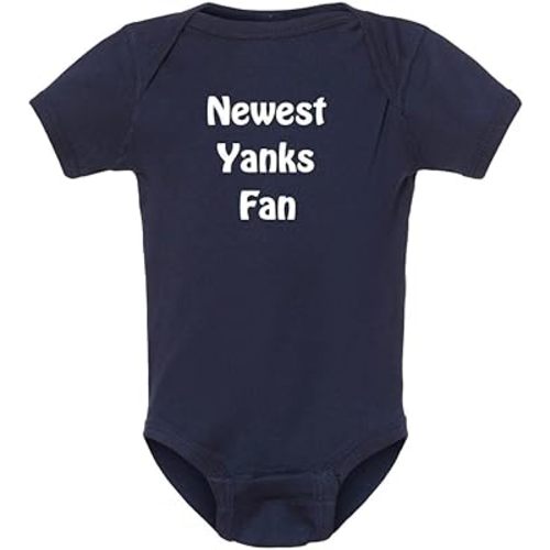 Yankees Fan New Yanks Fan Baby Baseball Bodysuit Outfit