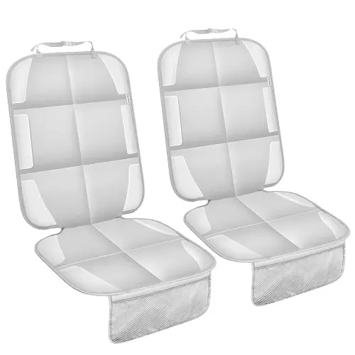 Meolsaek Car Seat Protector for Child Car Seat, Durable 600D Fabric Waterproof Car Seat Cover with Thick Pad Non-Slip Backing (No Imprints)