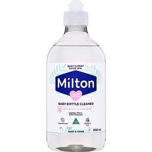 Milton Baby Bottle Cleaner ; Removes Milk Residue ; 100 Percentage Plant-based ; Australian Made ; 500ml
