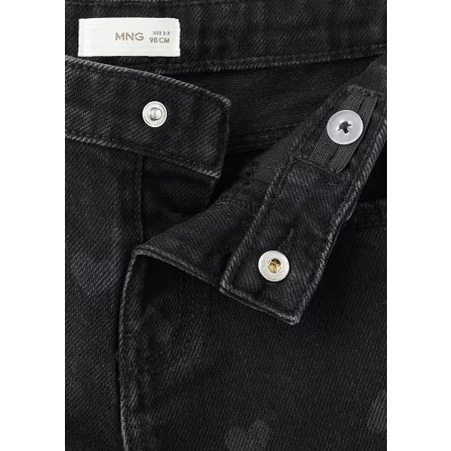 Straight-leg jeans with hearts - Kids | MANGO USA