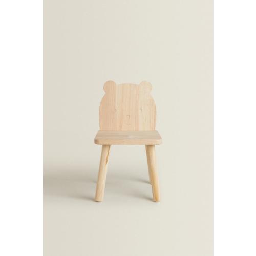 WOODEN BEAR CHAIR