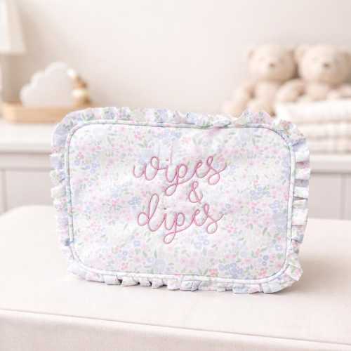 Wipes and Dipes Embroidered Everything Bags