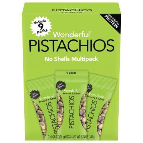 Wonderful Pistachios No Shells Roasted & Salted Multipack - 6.75oz/9ct