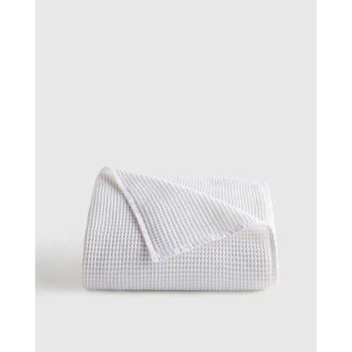 Organic Waffle Bed Blanket in Undyed
