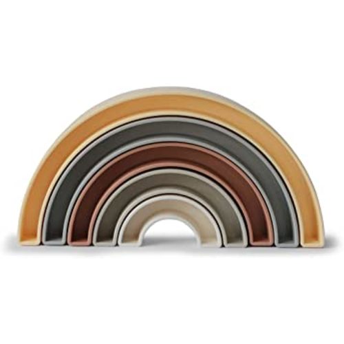 mushie Rainbow Stacker Toy | Made in Denmark (Sol)