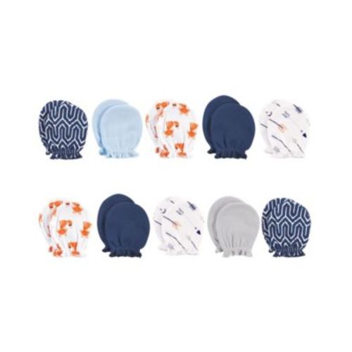 Baby Boys Hudson Soft Cotton Anti-Scratch Mittens