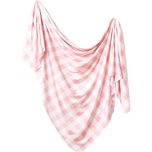Copper Pearl Large Premium Knit Baby Swaddle Receiving Blanket London