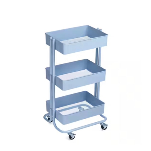 Lexington 3-Tier Rolling Cart by Simply Tidy®, Color: Matte Blue Aura | Michaels