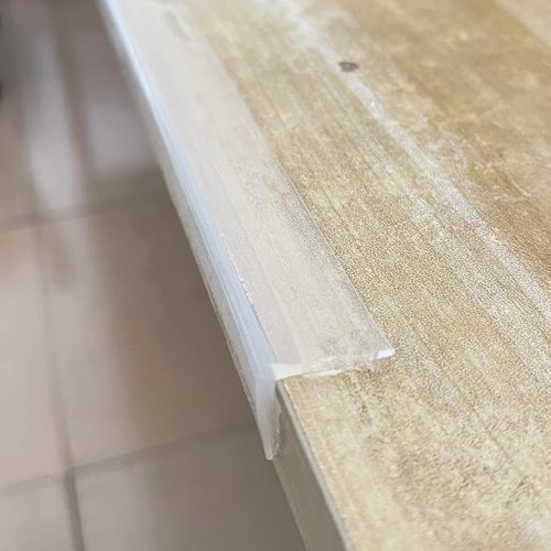 Edge Protector 100% Silicone, Baby Proofing Corners Clear Guards, Pre-Tape Adhesive Soft for Kids Safety, Child Table Cabinets Furniture Bumper (0.8x0.8in(Width), 6 Foot (Pack of 1))