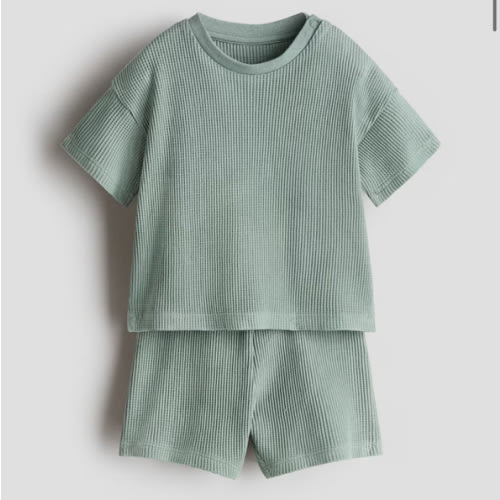 2-PIECE WAFFLED COTTON SET