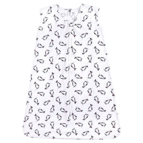 Hudson Baby Infant Boys Cotton Sleeveless Wearable Sleeping Bag, Sack, Blanket, Penguins, 12-18 Months