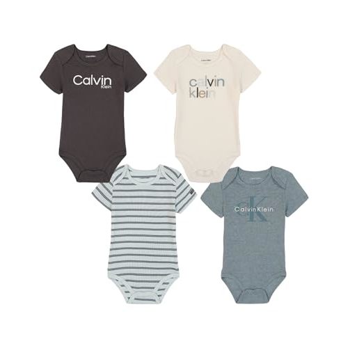 Calvin Klein baby-boys 4 Pack Bodysuit