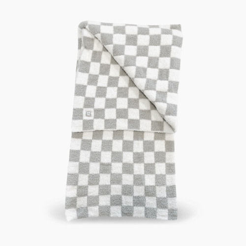 Zalamoon Checkered Solo Blanket - Slate, 30x40