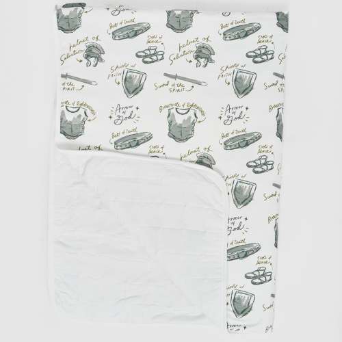 Armor of God White Blanket Bamboo – Holy Pals