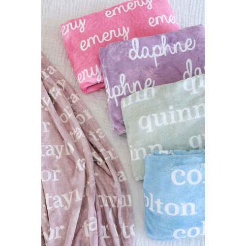 Personalized Color Blanket | Plush Pastels