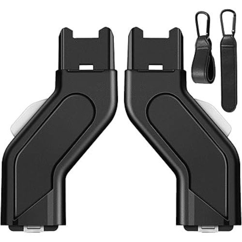 Upper Adapter Compatible with UPPAbaby Vista and Vista V2 Strollers, Bassinet,Toddler Seat, Aria, Mesa V2, or Mesa Max Infant Car Seats for Fast and Secure Attachment with 2 PCS Stroller Hooks,Black