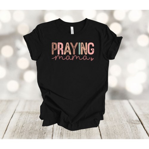 Praying Mama Shirt: Soft Christian Mom Tee - Plus Sizes