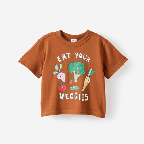 Baby Brown Baby Essential Short Sleeve Graphic Tee | Cotton On Kids United States