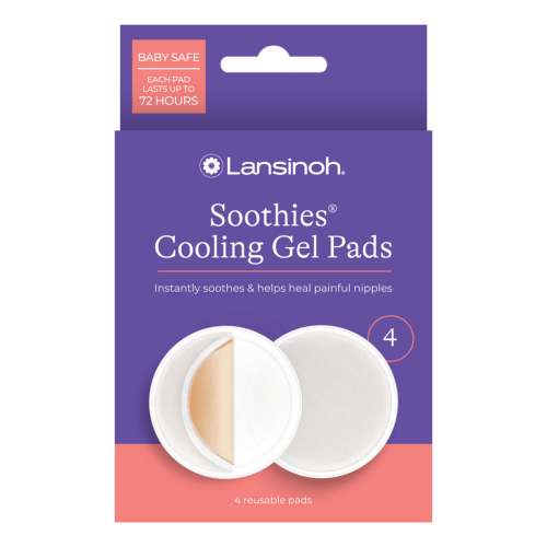 Lansinoh Soothies Cooling Gel Pads for Breastfeeding Moms, 4 Count
