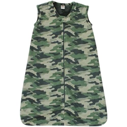 Hudson Baby Unisex Baby Plush Faux Fur Sleeping Bag, Wearable Blanket, Camo, 18-24 Months