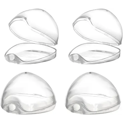 Accmor Pacifier Case, Pacifier Holder Case, Pacifier Container for Travel, BPA Free, Transparent, 4 Pack