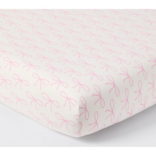 Bows Crib Fitted Sheet
