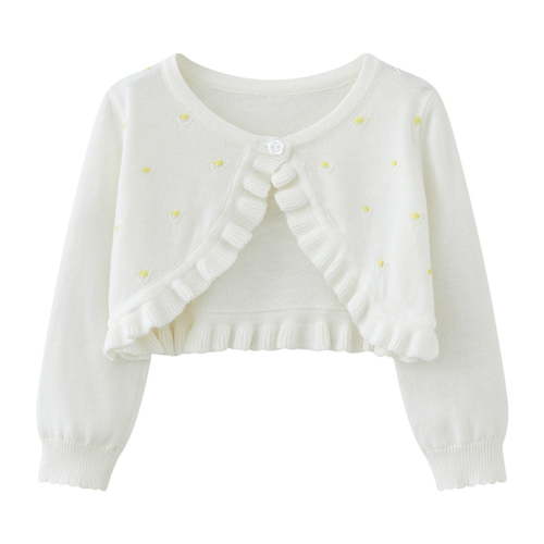 Auroural Baby Girl Cardigan 0-3 Months Children's Round Neck Long Sleeved Knitted Cardigan Shawl Casual And Comfortable Woolen Jacket