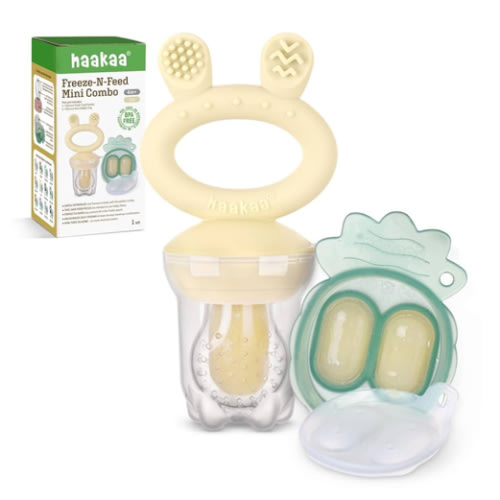Haakaa Silicone Freeze-N-Feed Mini Combo - Oat