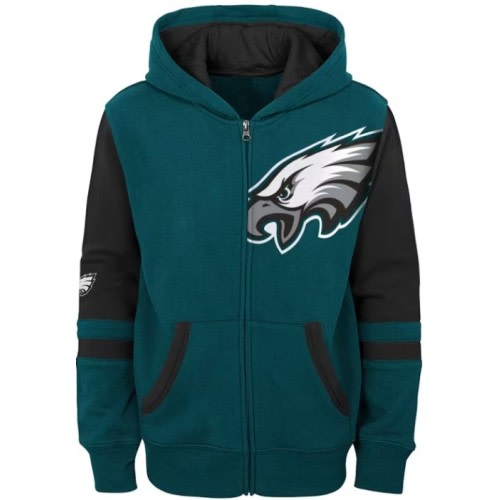 Philadelphia Eagles Baby Stadium Long Sleeve Full Zip Sweatshirt