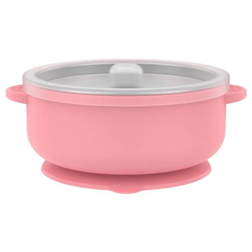 Stainless Steel Baby Bowls with Suction, 2-in-1 Toddler Feeding Set SUS304 Non-Toxic | Unbreakable & Anti-Scald | Super Strong Suction Base | Dishwasher Safe | Perfect Baby Gift