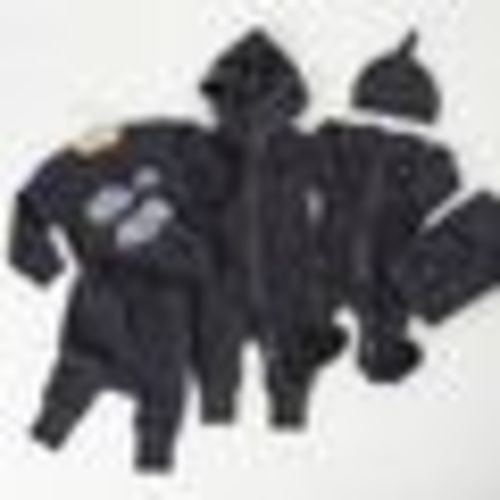 Coal Clouds | Organic Cozy Graphic Sweatshirt & Jogger Set - 6-9m