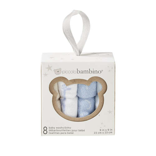 Baby Washcloths, 8 Pack | Indigo