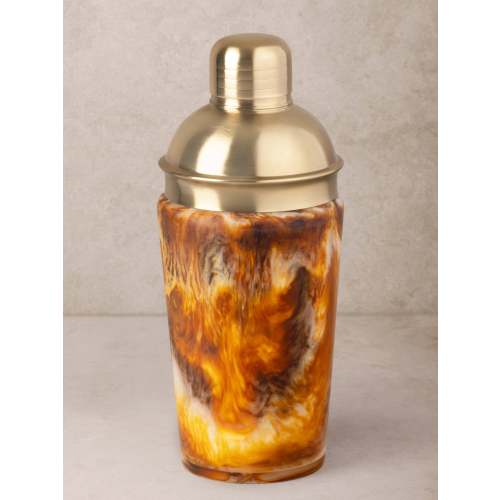 Kampai Marbled Cocktail Shaker: Smoked Amber