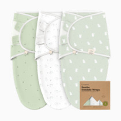 KeaBabies Soothe Swaddle Wraps (3 Pack) - Bunnies