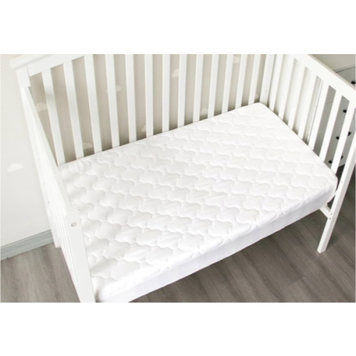 Crib Mattress Protector Sheets Fitted Waterproof Crib Mattress Pad Cover, Noiseless & Machine Wash 100% Absorbent Crib/Toddler Mattress Protector Sheet Quilted, White, 52" x 28"