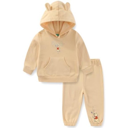 Disney Winnie the Pooh Baby Boys Pullover Hoodie and Fleece Pants Set for Newborn and Infants