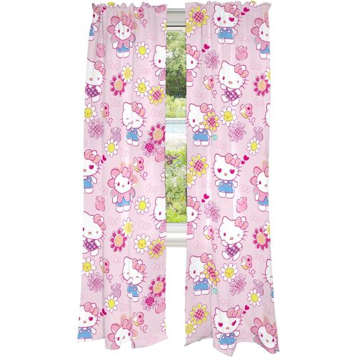 Franco Kids Room Window Curtains Drapes Set, 82 in x 84 in, Hello Kitty