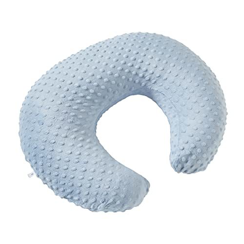 Pillowcase for Nursing Pillow and Positioner for Breastfeeding | and Bottle Feeding, Propping Baby, Tummy Time, Baby Sitting Support, Awake-Time Support, Pillow Cover Only (Blue)
