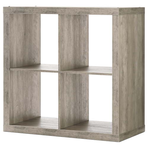 Better Homes & Gardens 4 Cube Storage Organizer, Rustic Gray