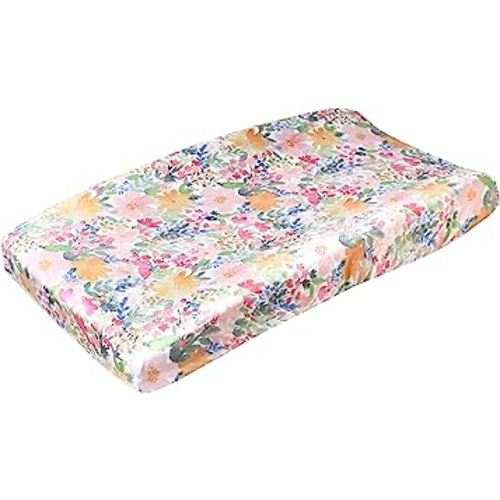 Copper Pearl Premium Knit Changing Pad Cover Soft, Stylish, and Universal Fit for All Standard Diaper Changing Pads, Trendy Design Changing Pad Covers, Lark