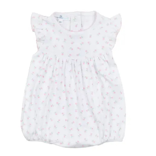 Baby Girl Pima Cotton Bubble - Magnolia Baby Juliette's Classic Print