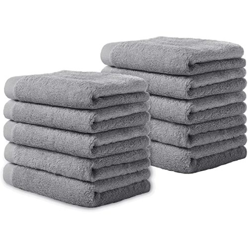 Yoofoss Luxury Washcloths Towel Set 10 Pack Baby Wash Cloth for Bathroom-Hotel-Spa-Kitchen Multi-Purpose Fingertip Towels & Face Cloths