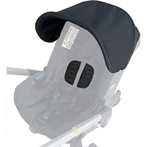 Stroller Replacement Accessories Canopy, Protection Shield, Textile Sun Shade Compatible with Doona Car Seat & Stroller (Black)