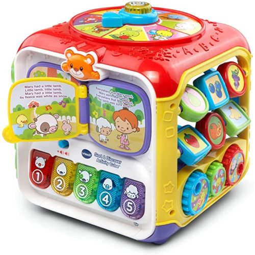 VTech Sort and Discover Activity Cube (Frustration Free Packaging), Red