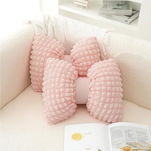 2 Pcs Bow Shaped Throw Pillow Bowknot Cushion Bow Lumbar Pillow Home Decorative Throw Pillows for Bed Couch Living Room Decor
