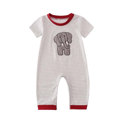 Alabama Elephant French Knot Romper