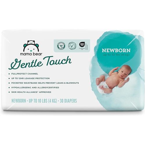 Mama Bear Gentle Touch Diapers, Size Newborn, 30 Count