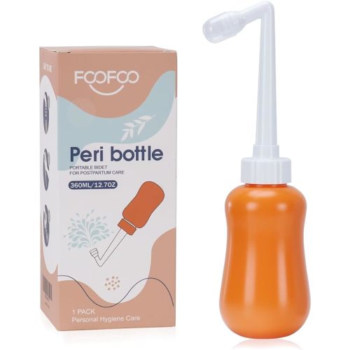 Peri Bottle for Postpartum Care, for Postpartum Essentials, Feminine Care Orange