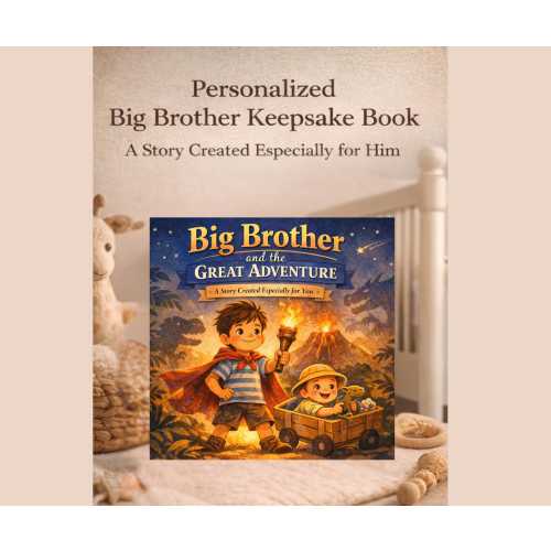 Big Brother Book – Personalized Story for a Boy Becoming a Big Brother – Custom Keepsake Gift for Child, Baby Shower, Pregnancy, New Baby